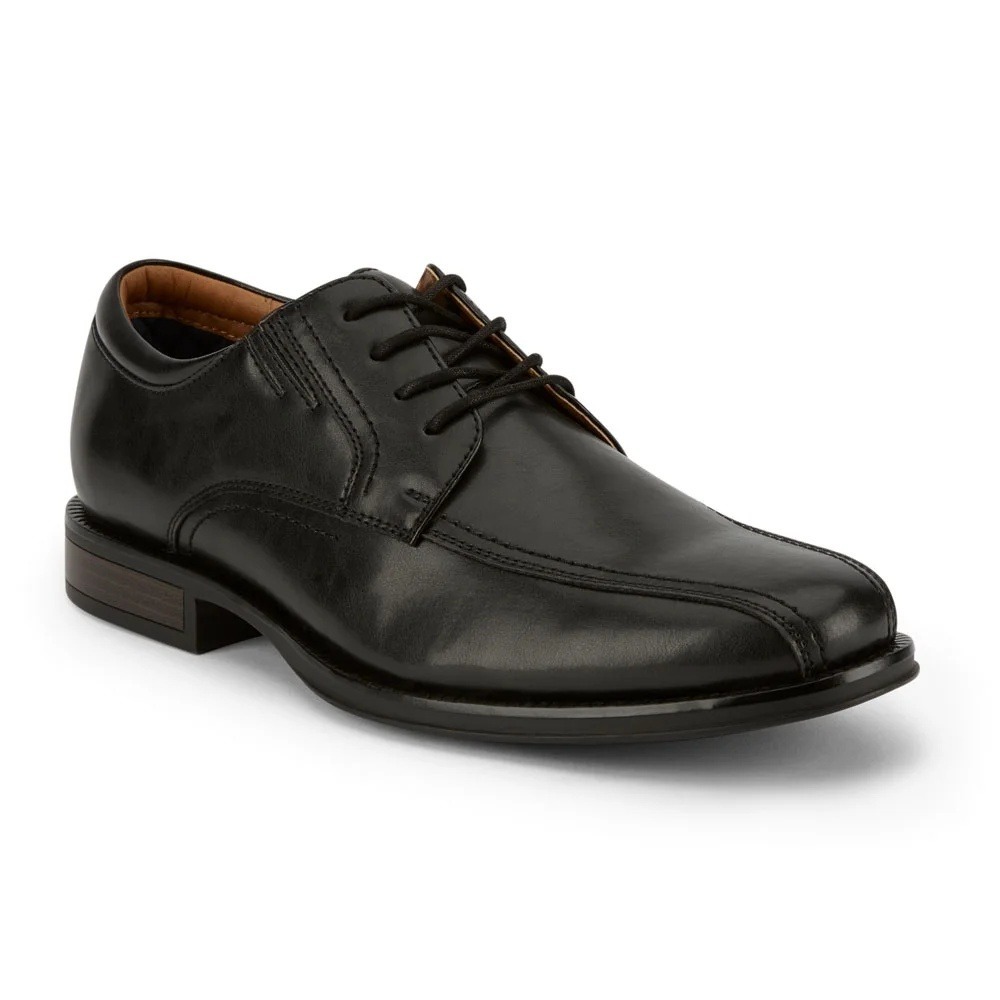 Dockers Mens Geyer Oxford Dress Shoes Black Size 11 New Lace Up Apron Toe